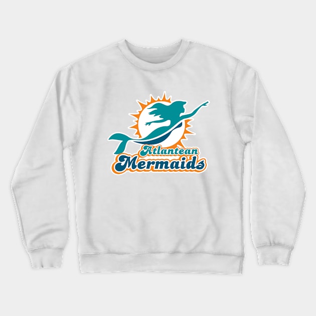 Atlantean Mermaids Crewneck Sweatshirt by dizzoriented